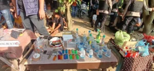 Barang bukti yang diamankan oleh Polda Sumut.