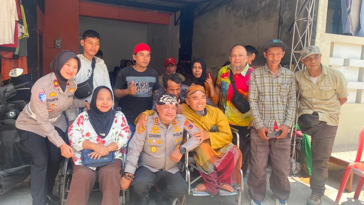 Kapolresta Surakarta Silaturahmi Komunitas Disabilitas, Guyonan Khas Mbah Con Curi Perhatian