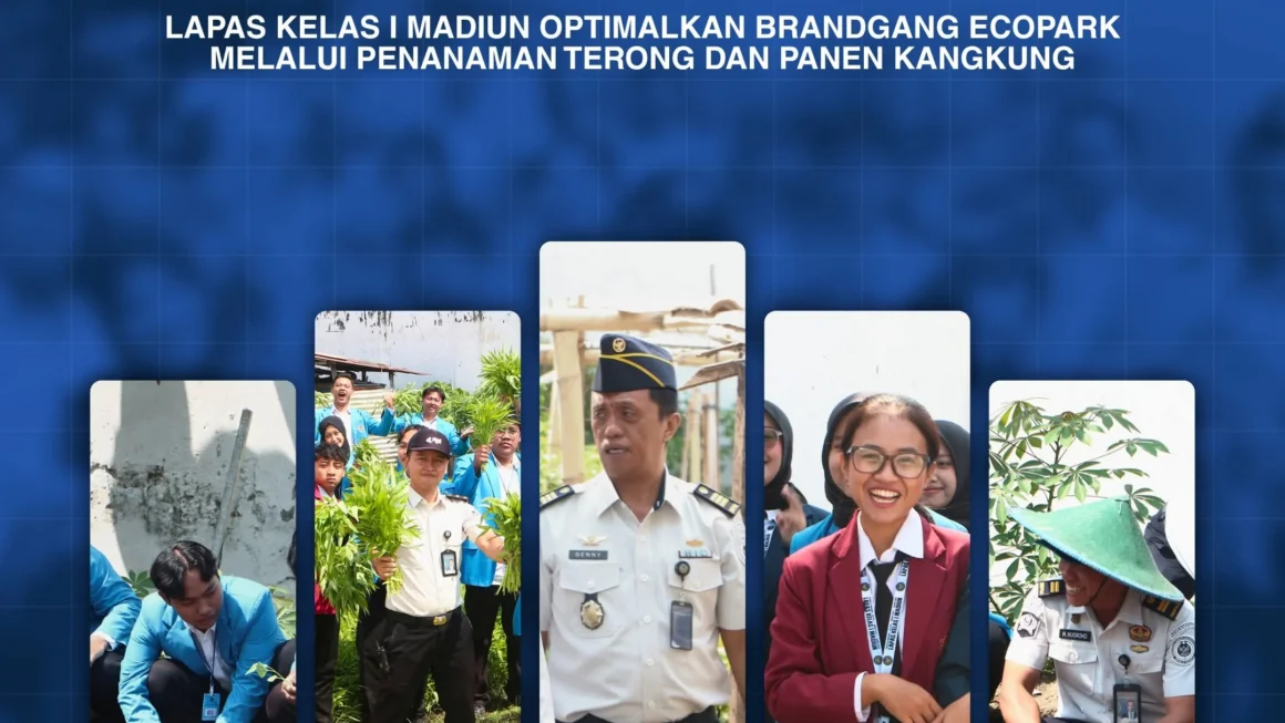 Lapas Kelas I Madiun Optimalkan Brandgang Ecopark, Tanam Terong hingga Panen Kangkung dan Telur Ayam
