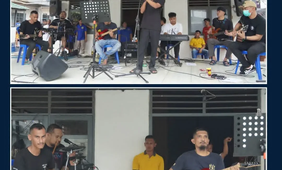 Nah Lok Band, Hadirkan Hiburan Hangat di Waktu Kunjungan Lapas Kelas IIA Tenggarong