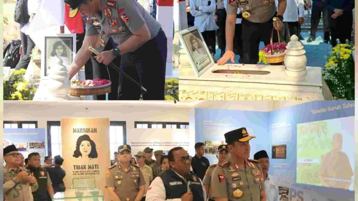 Kapolri Ziarah ke Makam Marsinah dan Kunjungi Museum di Nganjuk