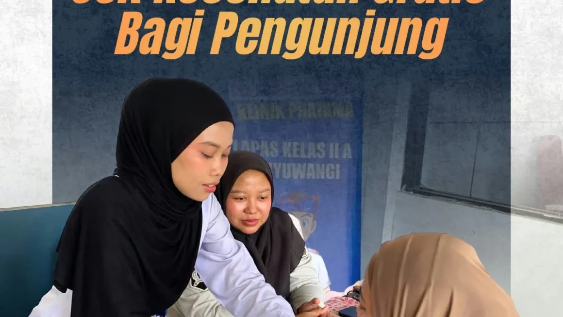 Lapas Banyuwangi Gelar Bakti Sosial, Pengunjung Nikmati Layanan Cek Kesehatan Gratis