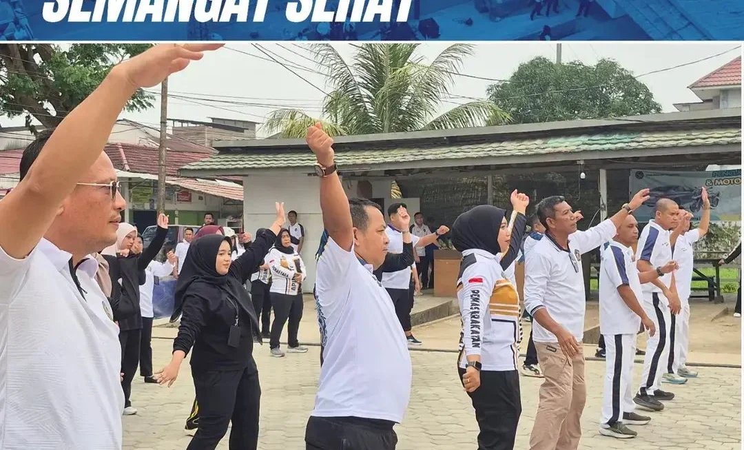 Perkuat Kebersamaan dan Kebugaran, Pegawai UPT Pemasyarakatan Tenggarong Senam Bersama di SAE PASTARUNG